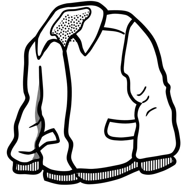 jacket - lineart | Free SVG