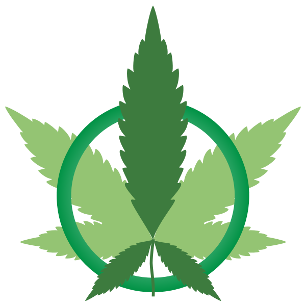 Marijuana Peace Symbol Variation 2