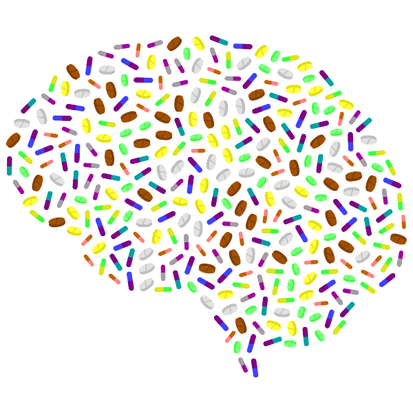 Brain made of pills