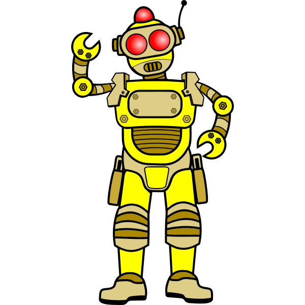 Download Yellow Robot Free Svg