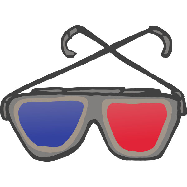 Download 3D Anaglyph Glasses | Free SVG