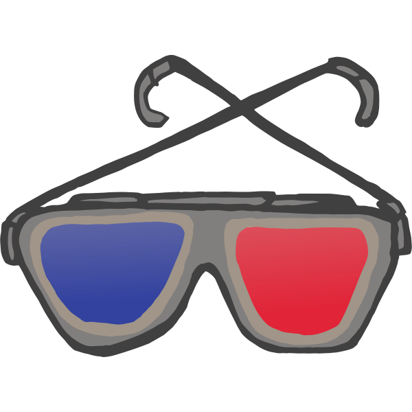 3D Anaglyph Glasses | Free SVG