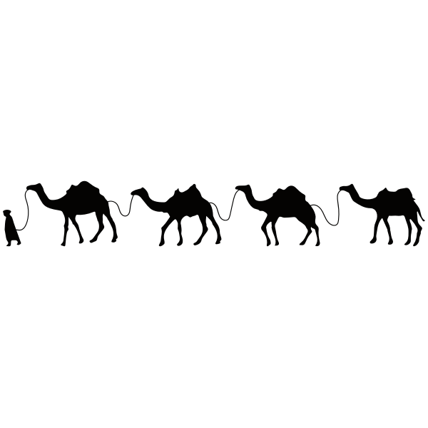 Camel Caravan Silhouette