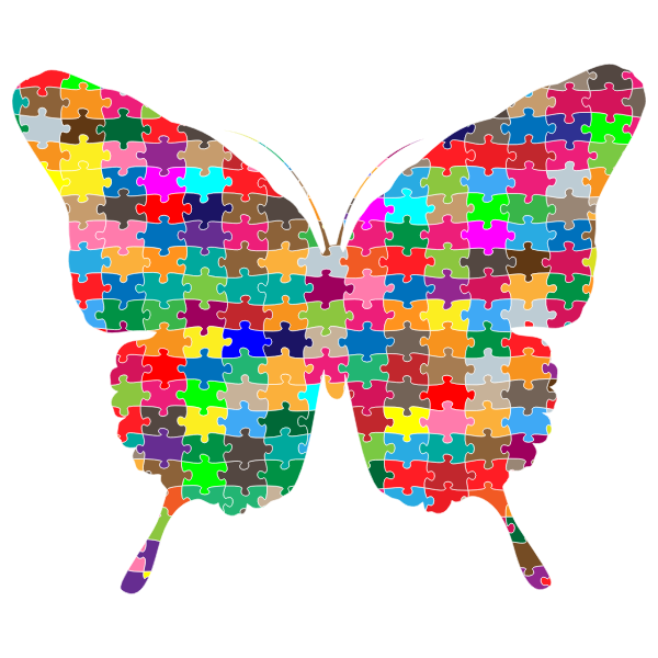 Butterfly Jigsaw Puzzle Prismatic