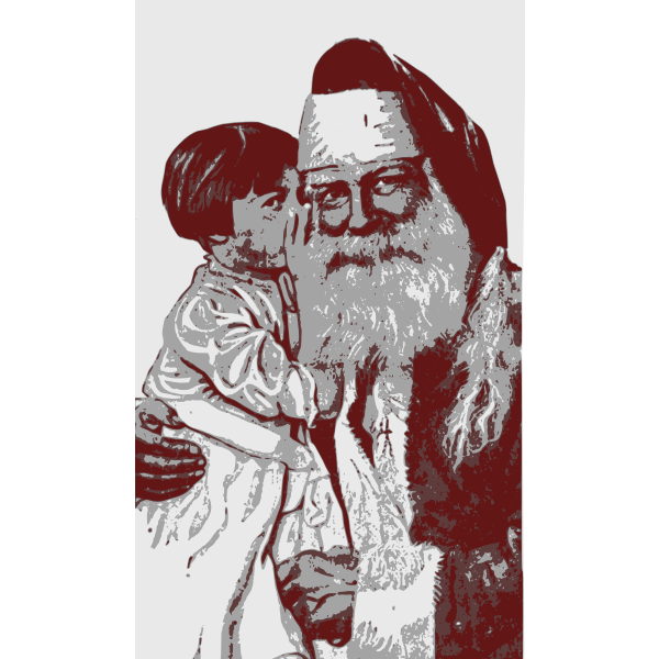 Santa and Kid