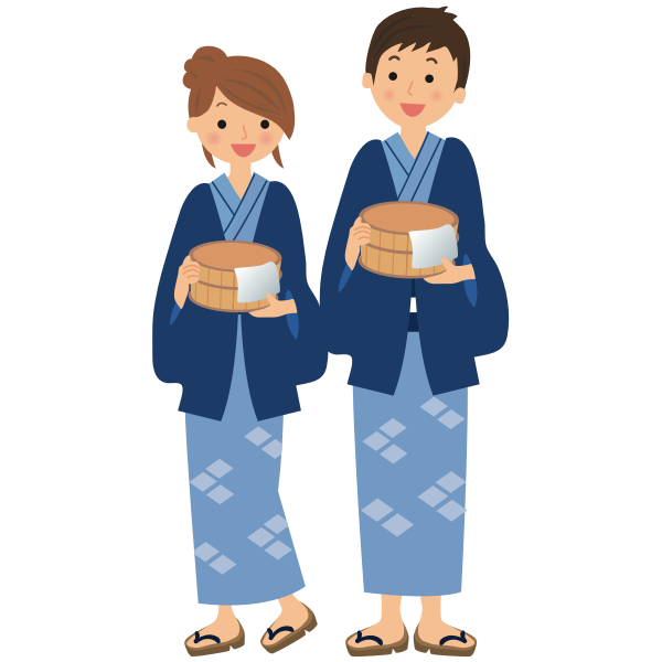 Onsen guests
