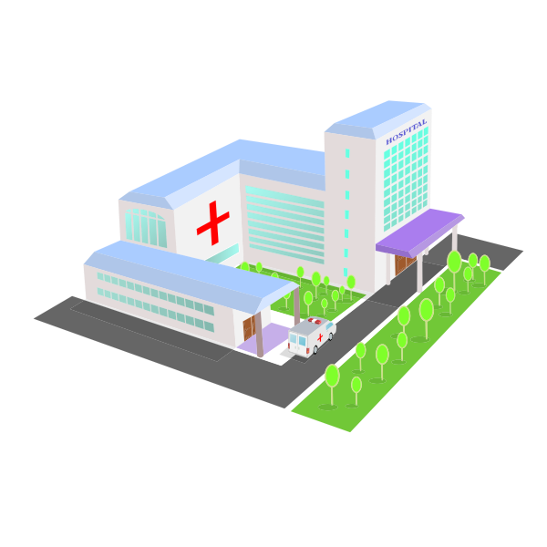 Download Isometric 3D Perspective Hospital | Free SVG