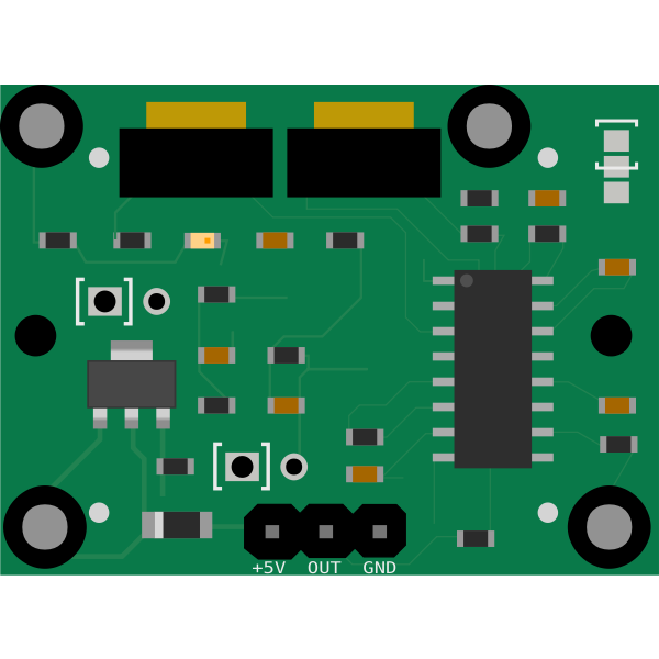 PIR Sensor Module Circuit Board