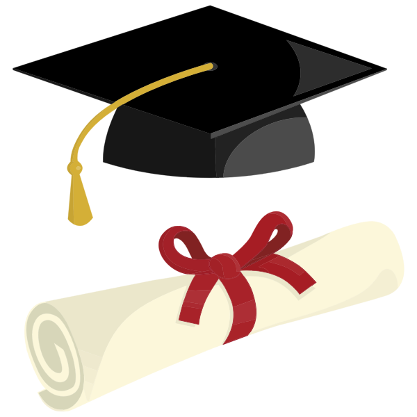 Download Graduation Cap And Diploma By Pinterastudio Free Svg