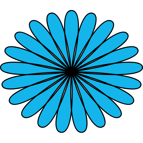 Blue flower | Free SVG