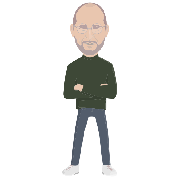 Steve Jobs By pinterastudio | Free SVG