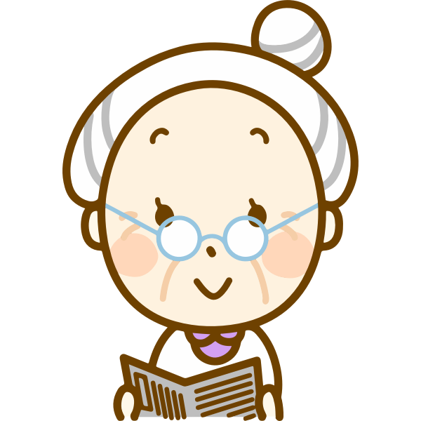 Download Grandma Reading Free Svg