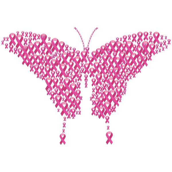 Pink Ribbons Butterfly