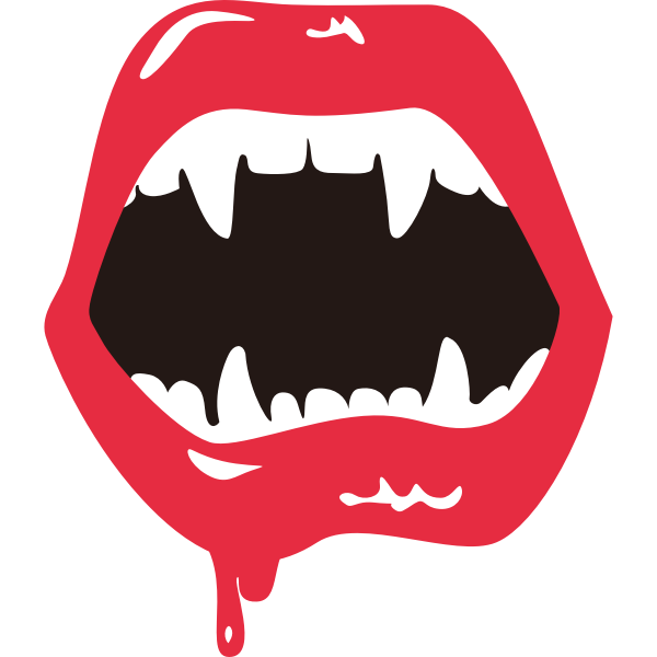 Halloween bloody mouth