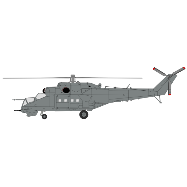 Mil Mi-24 - Hind in "factory gray"