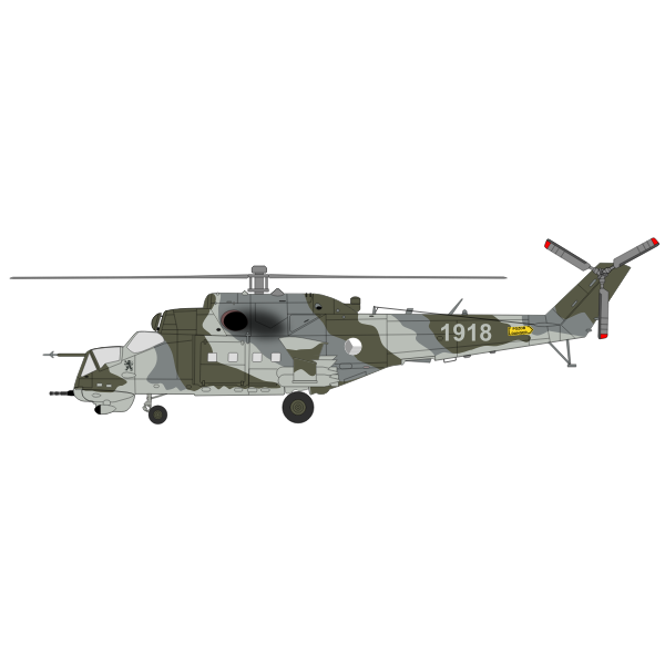 Mil Mi-24 - Hind in Czech Air Force camouflage
