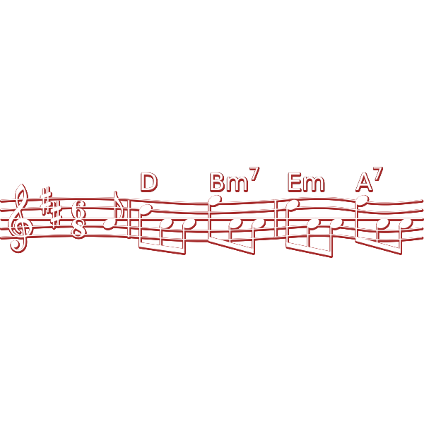 Musical notes for a song