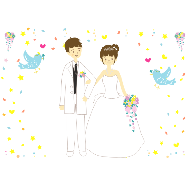 Wedding Couple (#4) | Free SVG