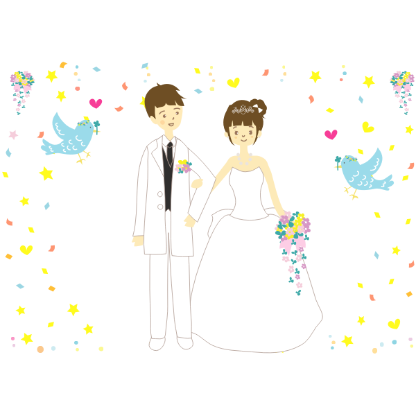 Download Wedding Couple 4 Free Svg