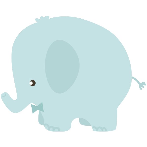 Cute Elephant (#2) - Free SVG
