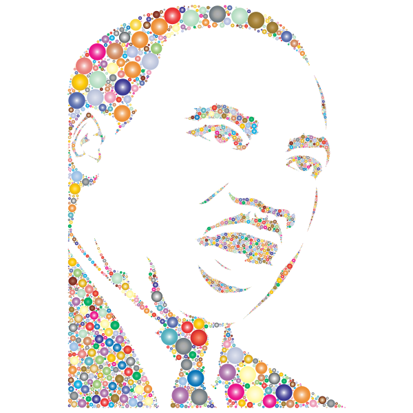 Martin Luther King Jr Silhouette Circles The Dream Is Still Alive Edition