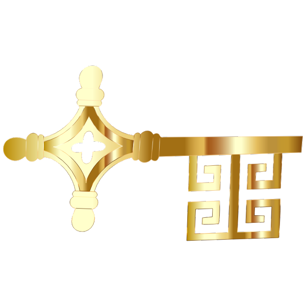 Vintage Golden Key