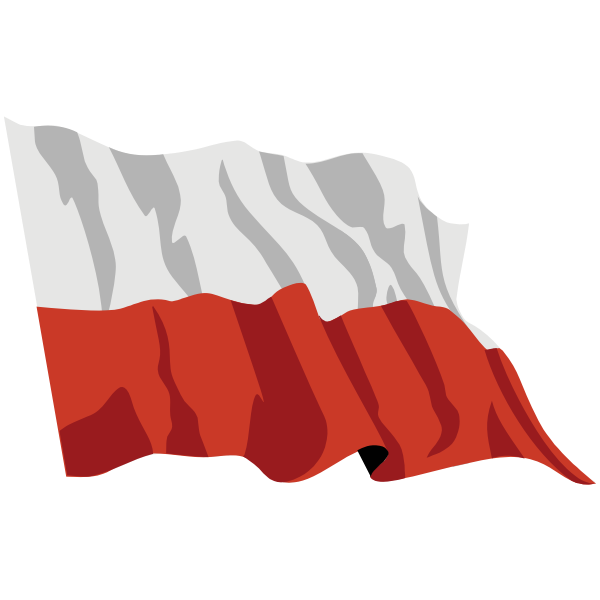 Poland Flag In The Wind