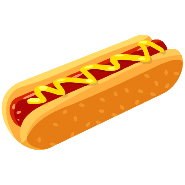 Download Hot dog in a bun | Free SVG
