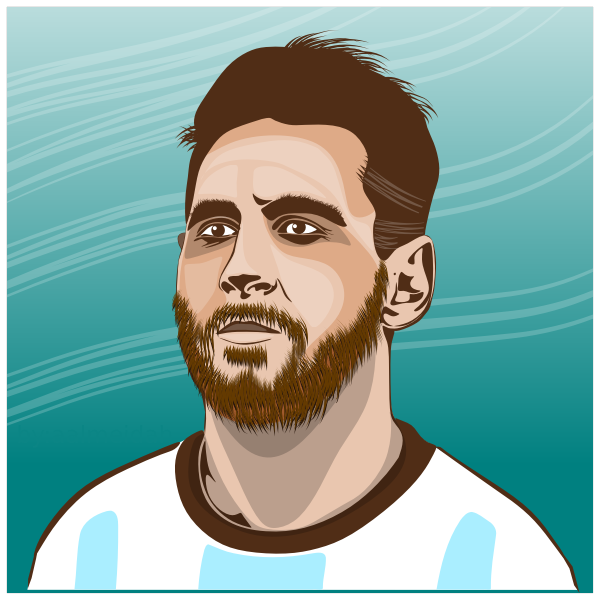 Lionel Messi - Free SVG