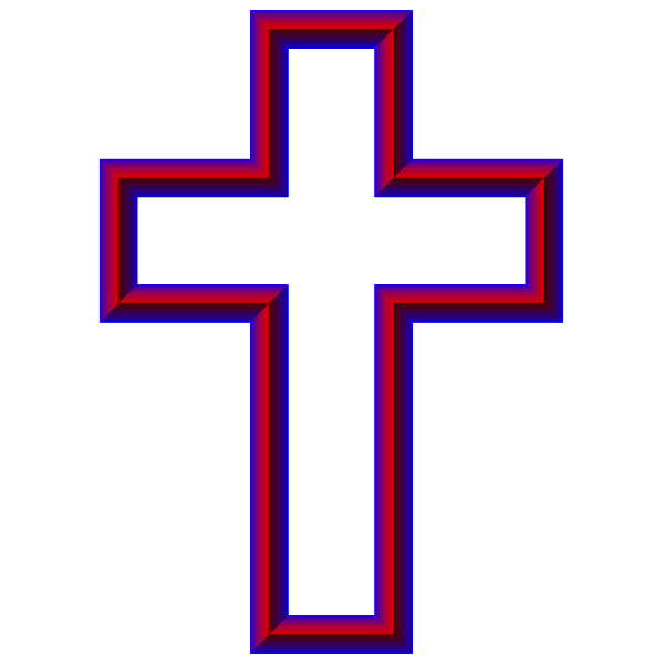 Cross Outline 3D