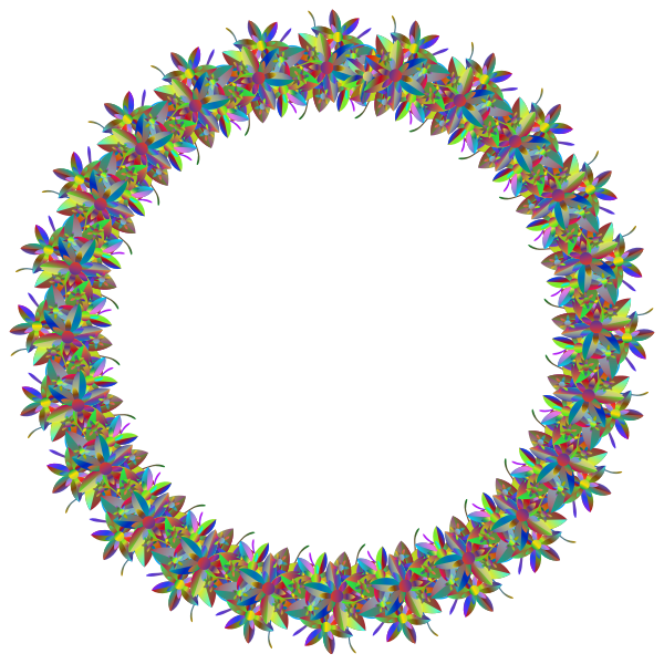 Bouquet Frame Polyprismatic | Free SVG