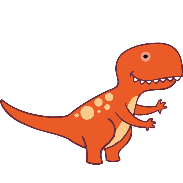 Dinosaur cartoon character | Free SVG