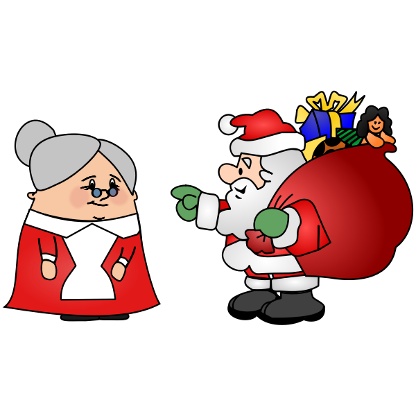 Santa Claus and his Wife