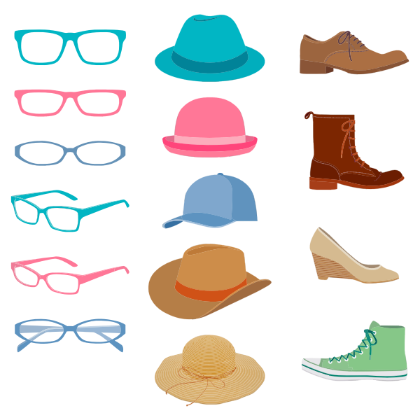 Glasses Hats And Shoes