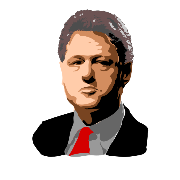 Bill Clinton Vector Graphics Free Svg