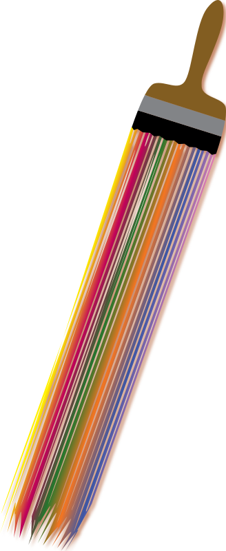 Rainbow brush