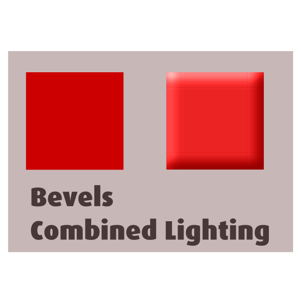 Bevels Combined Lighting