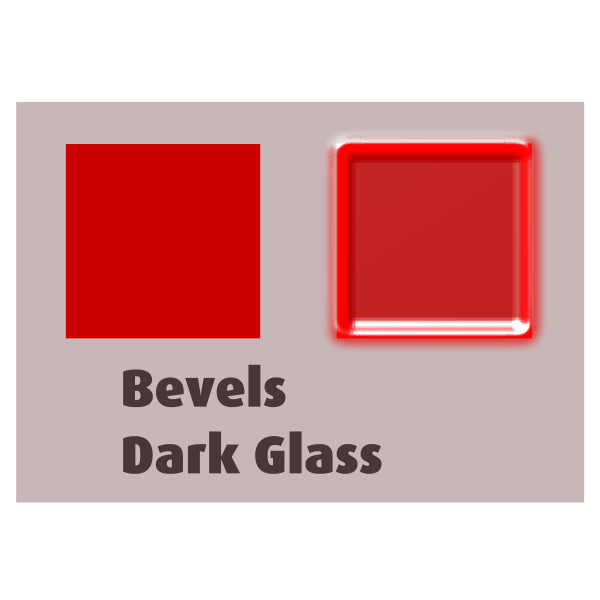 Bevels Dark Glass 