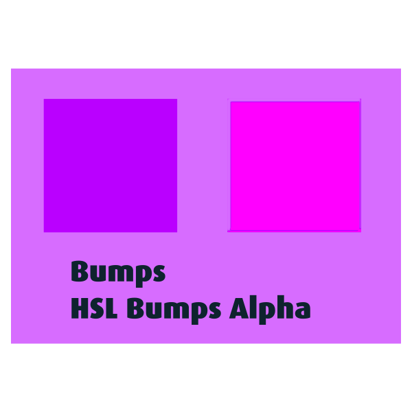Bumps HSL Bumps Alpha