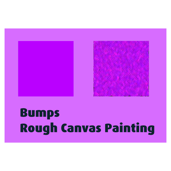 Bumps Rough Canvas Painting