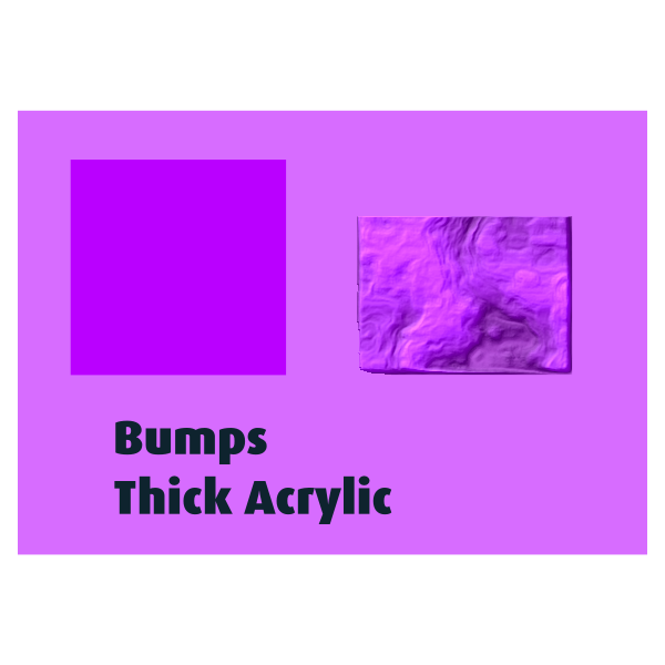 Bumps Thick Acrylic