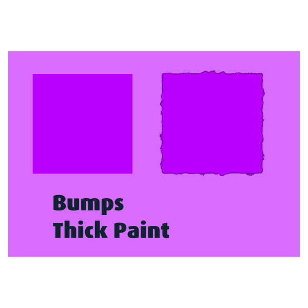 Bumps Thick Paint