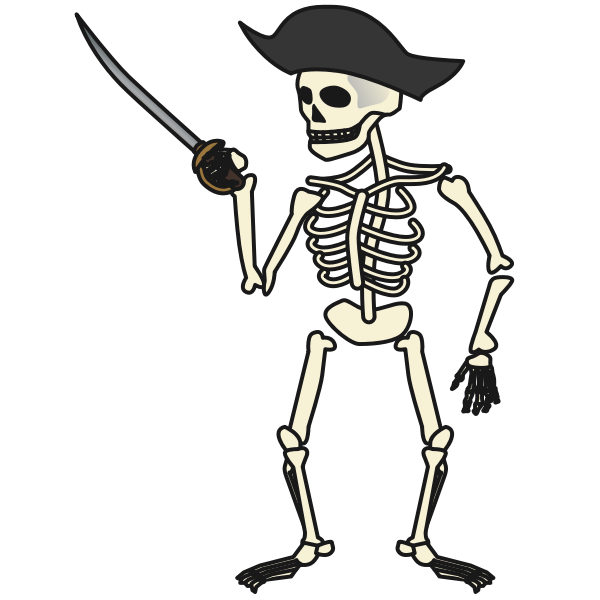verloving Automatisch nakomelingen Pirate Skeleton | Free SVG