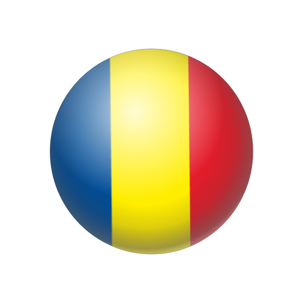 romania flag button, without dropshadow