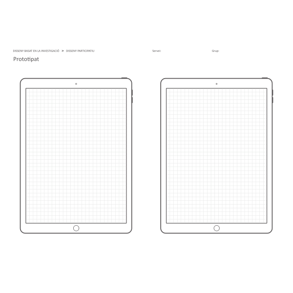 ux design - tablet template
