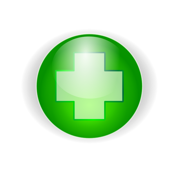 green cross button