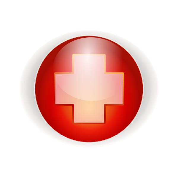 red cross button