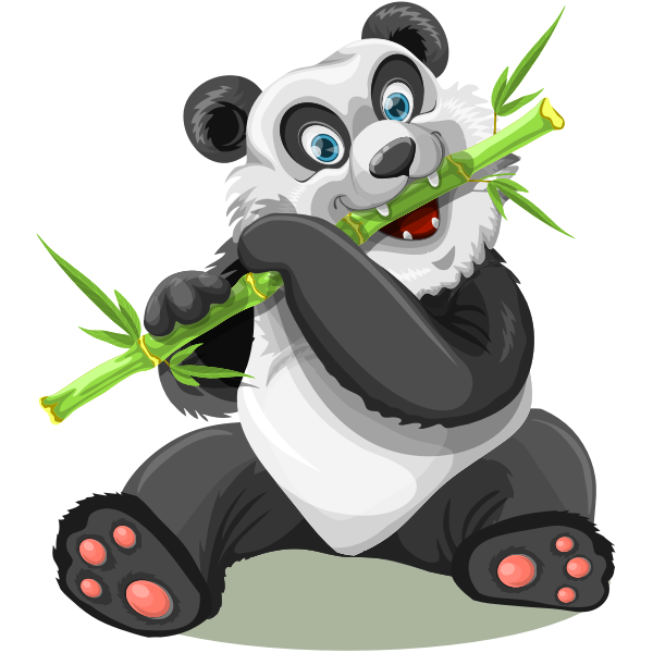 Panda Eating Bamboo Free Svg