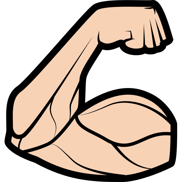 Flexing biceps | Free SVG