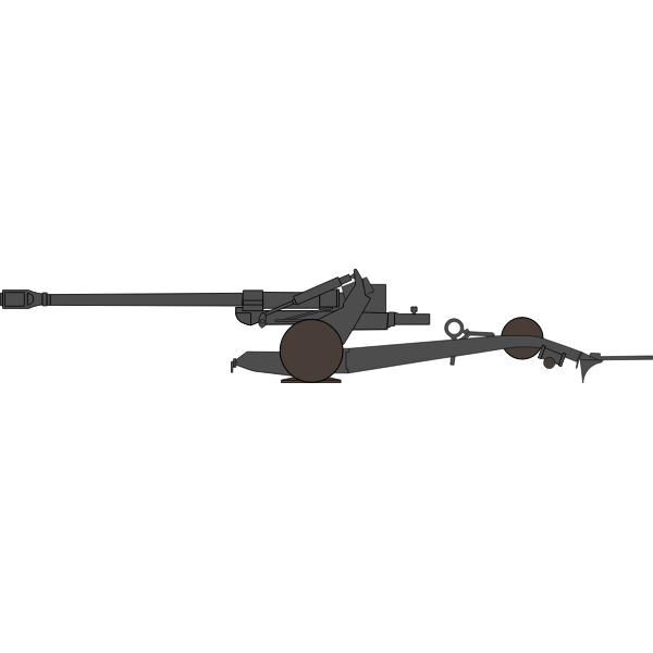FH70 155mm cannon illustration